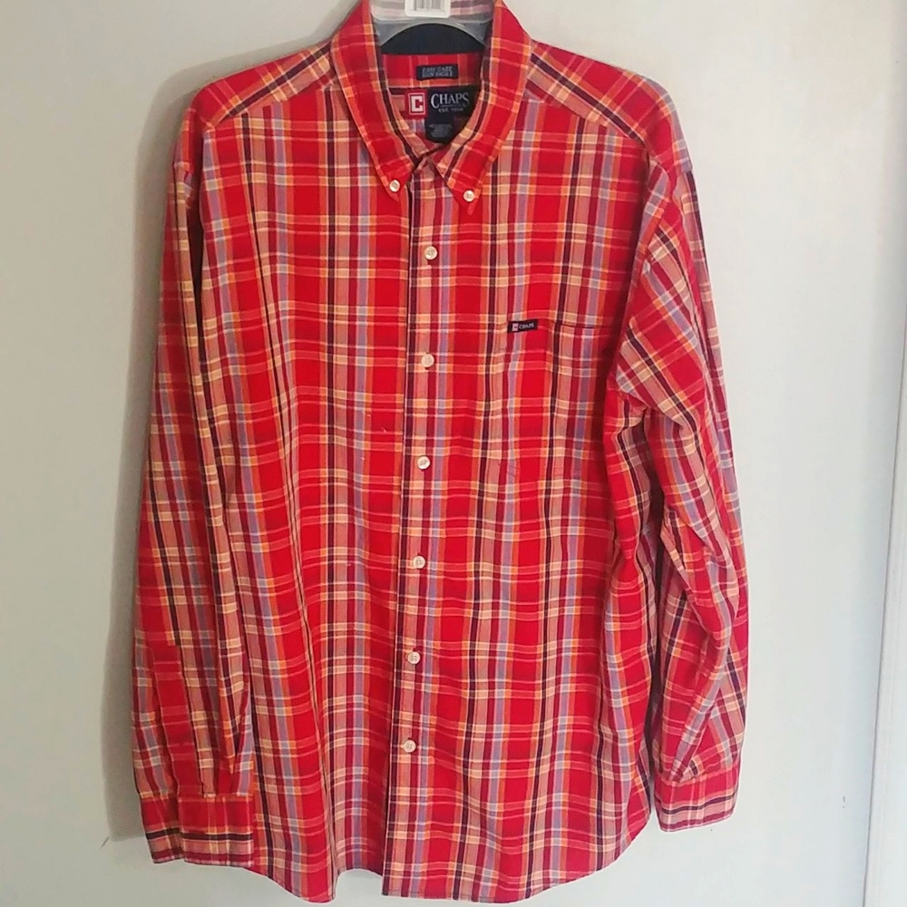 Chaps Men's Casual Button Down Long Sleeve Shirt